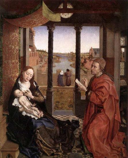 WEYDEN, Rogier van der St Luke Drawing a Portrait of the Madonna oil painting picture
